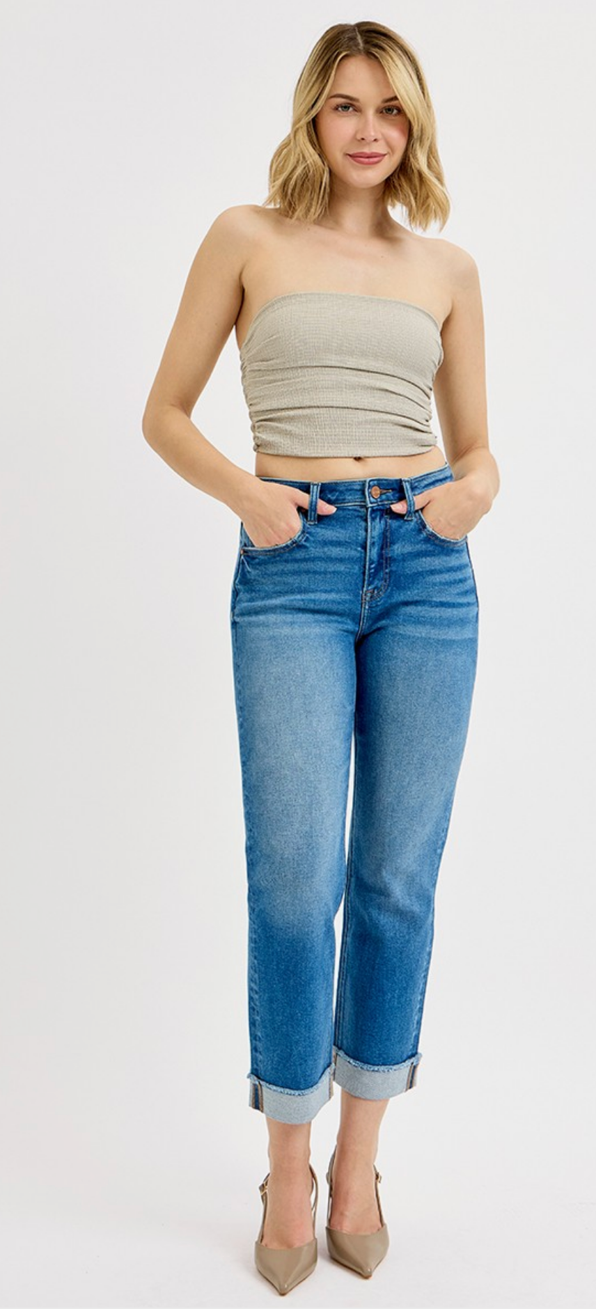 Calista High Rise Boyfriend Ankle {Reg & Curve}