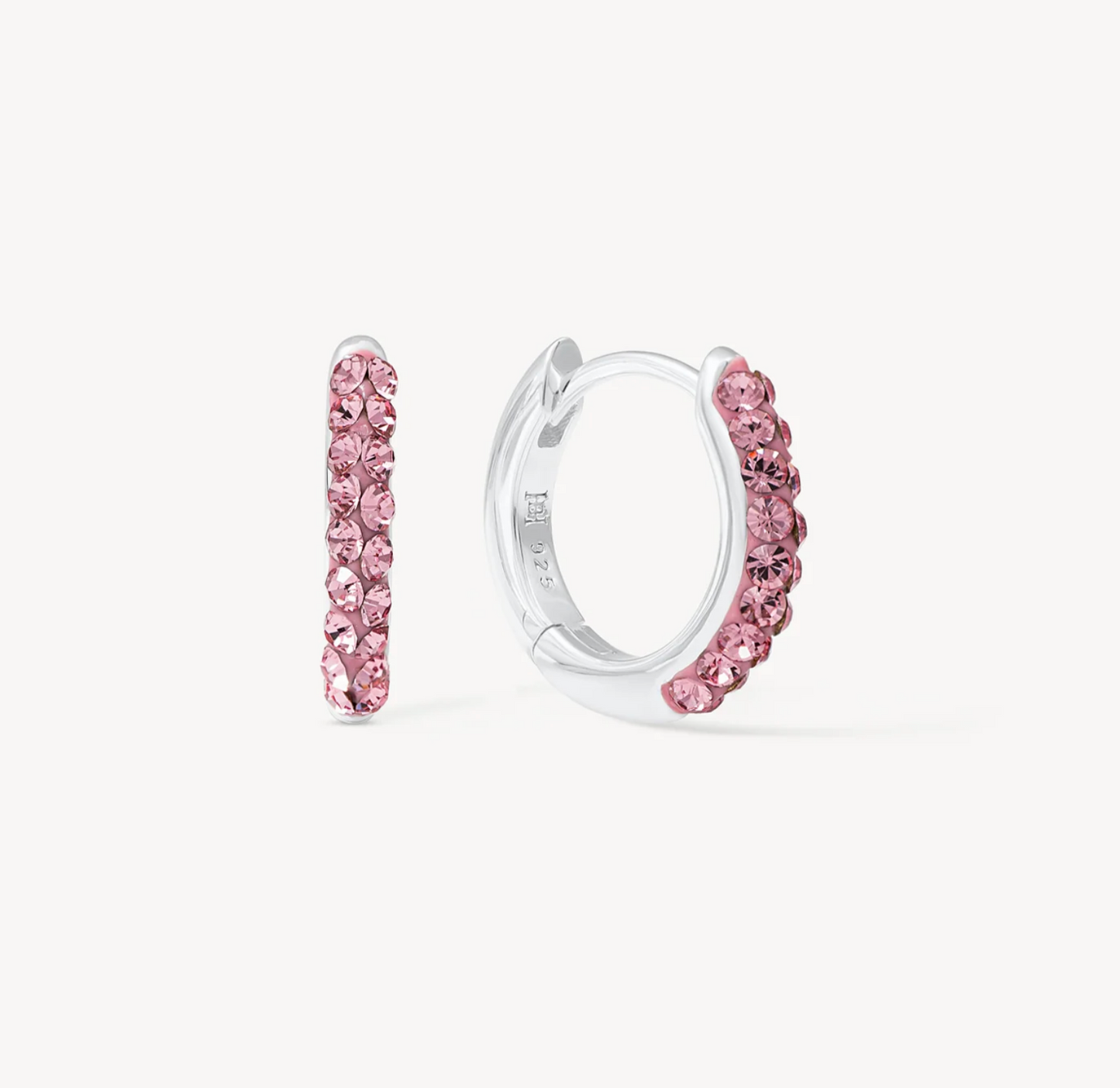 Pink Always On Sparkle Hoops