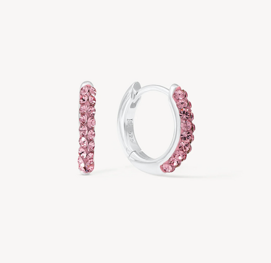 Pink Always On Sparkle Hoops