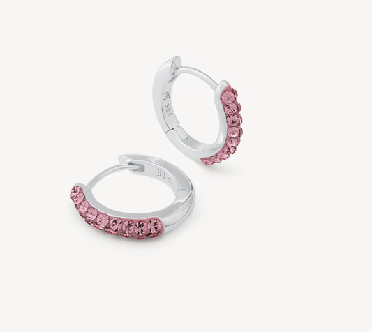 Pink Always On Sparkle Hoops