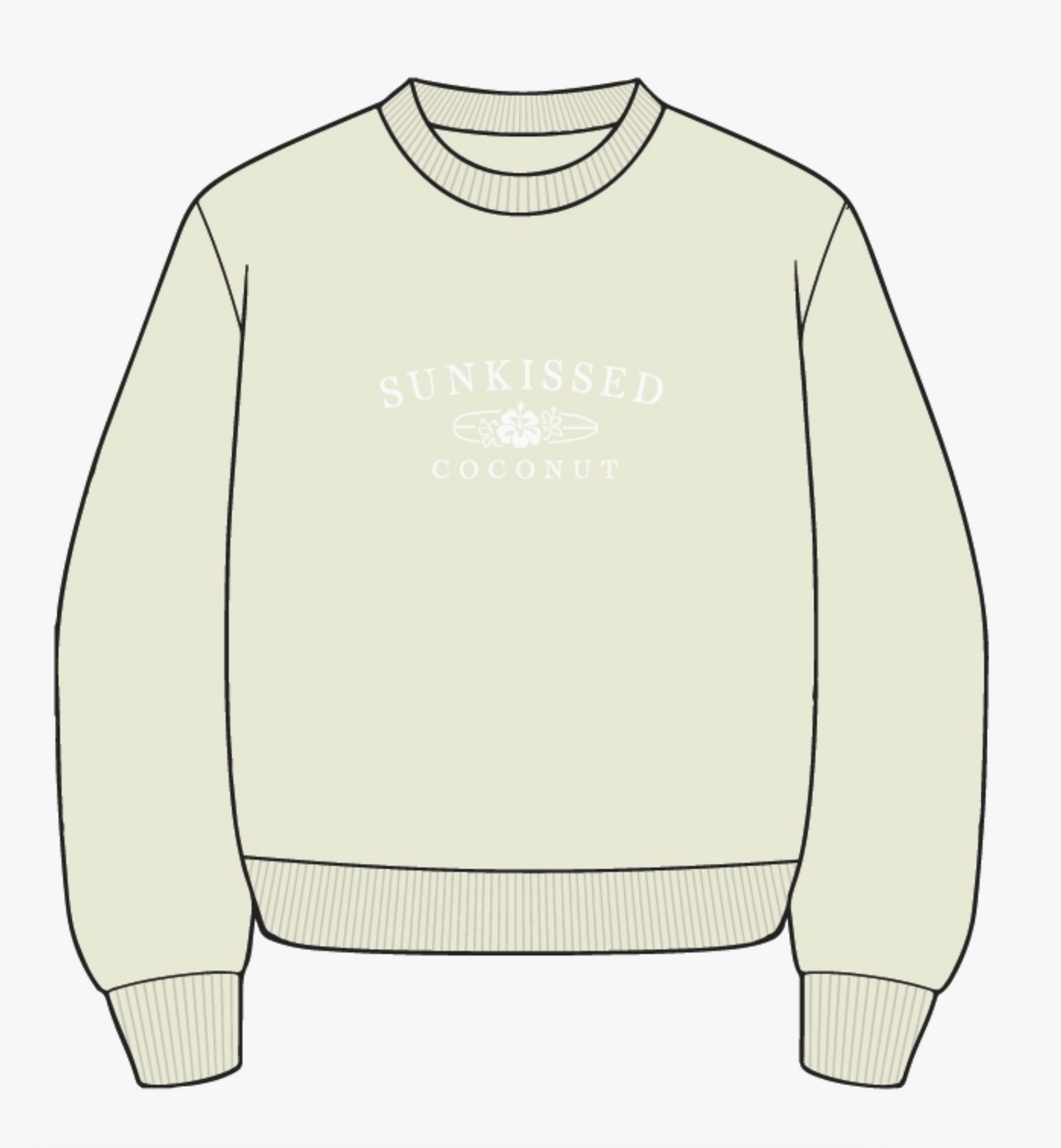 Sandstone Embroider Oversized Sweatshirt