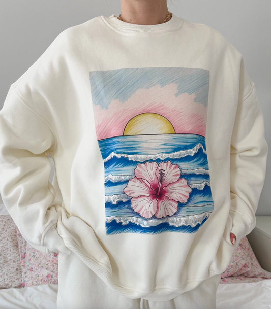 Ivory Ocean Dreams Sweatshirt