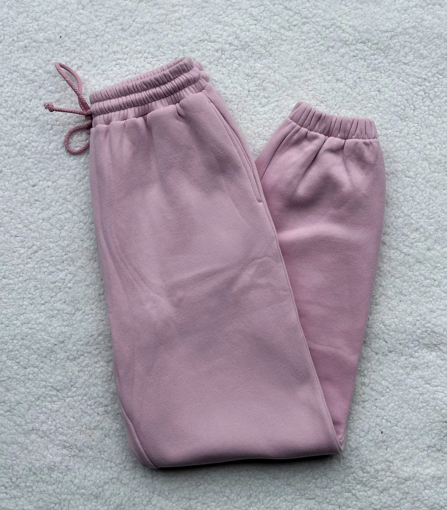 Mauve Mist Basic Jogger Sweatpants