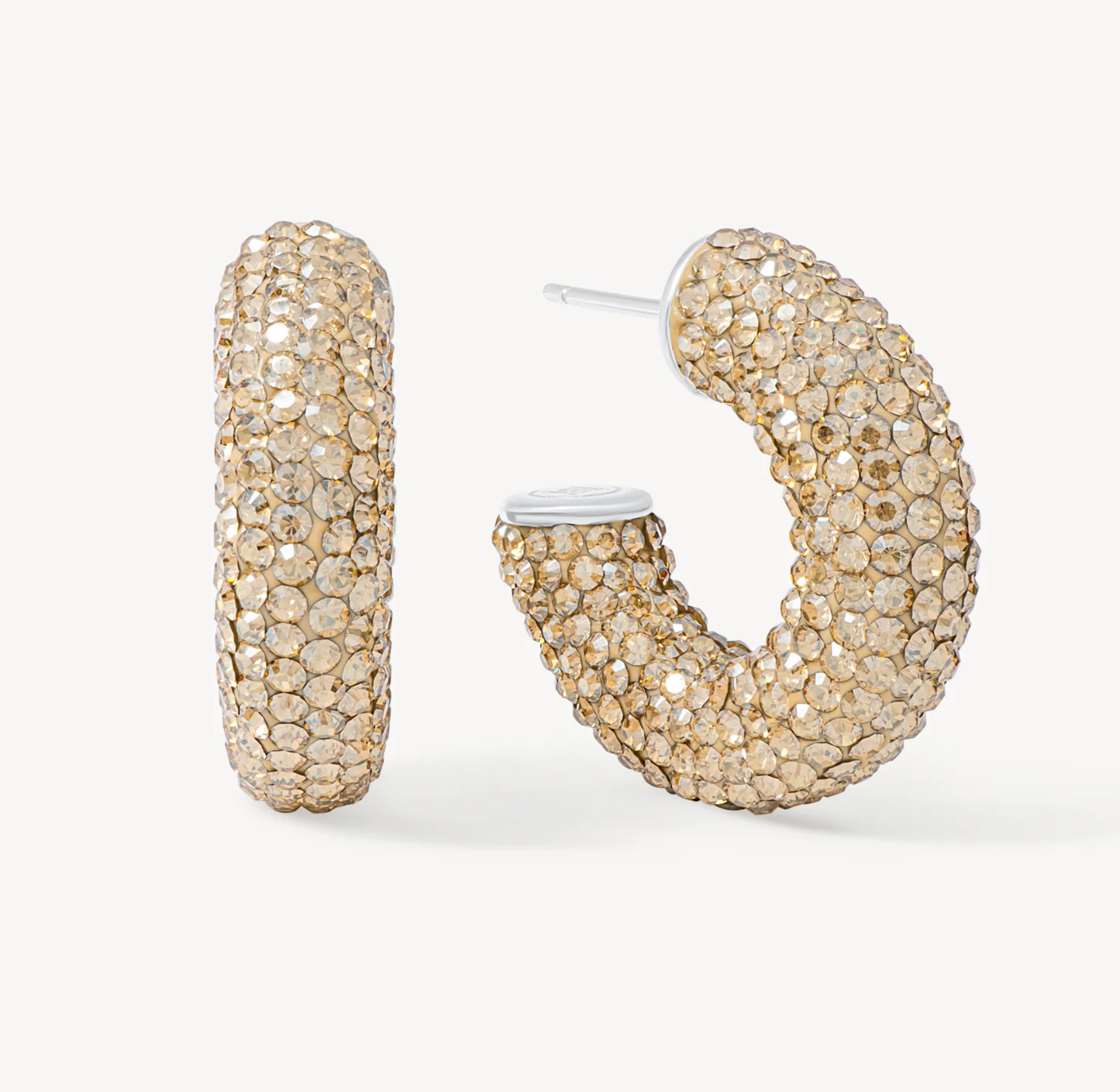 Sparkle Chunky Hoop Earrings ~ 2 Colours