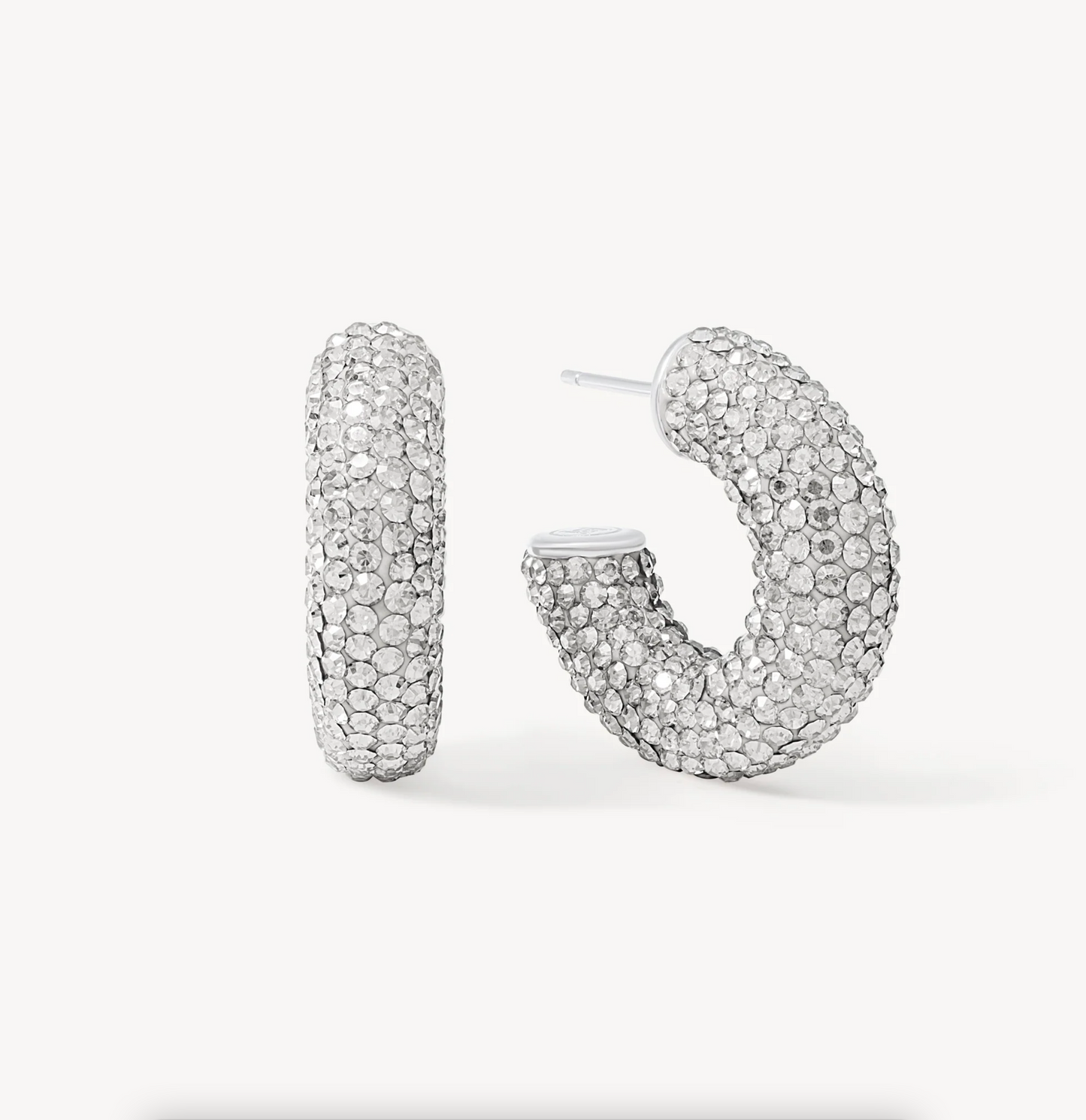 Sparkle Chunky Hoop Earrings ~ 2 Colours