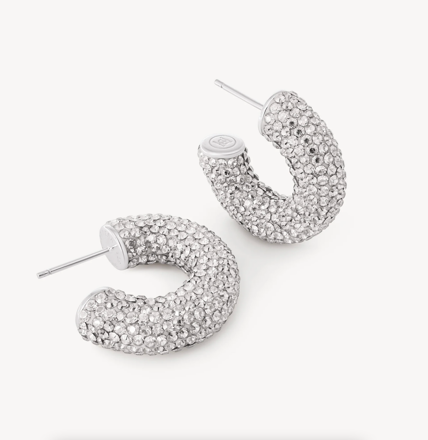 Sparkle Chunky Hoop Earrings ~ 2 Colours