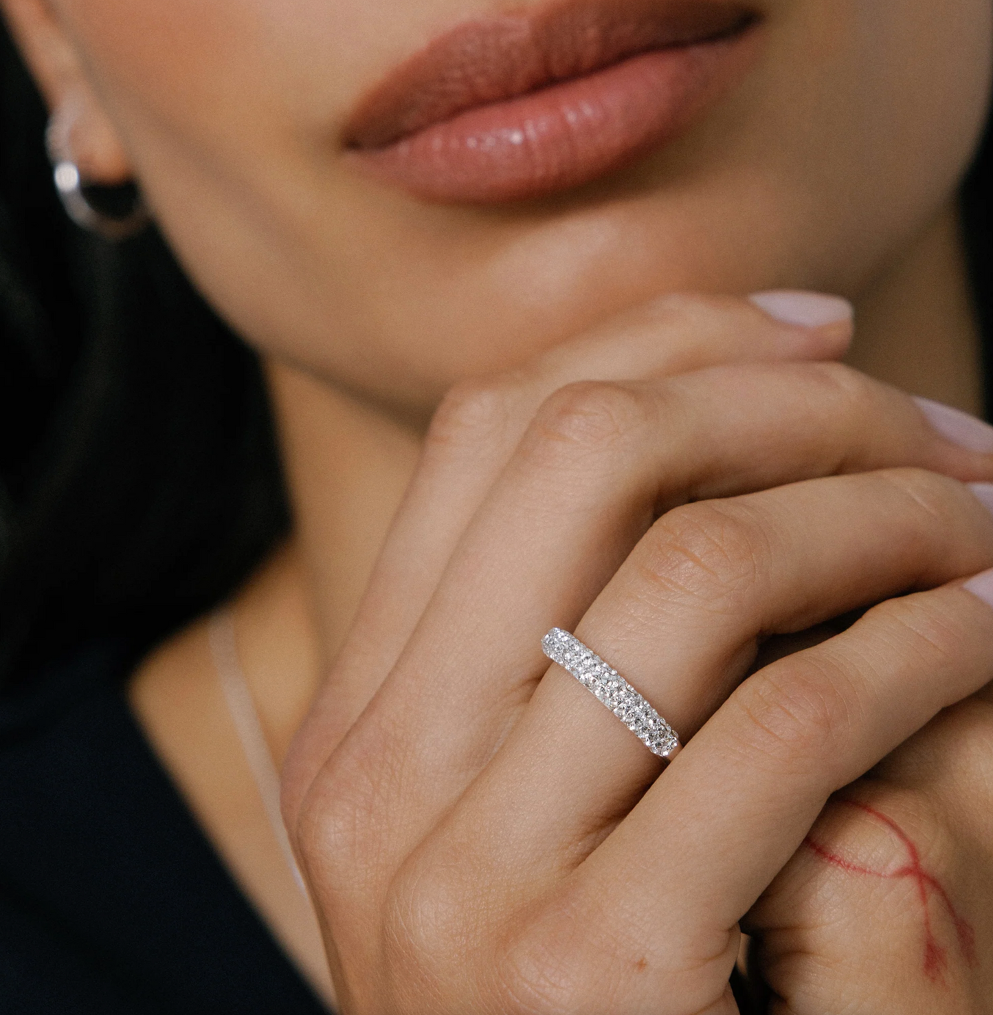 Sparkle Stacker Ring ~ 3 Colours