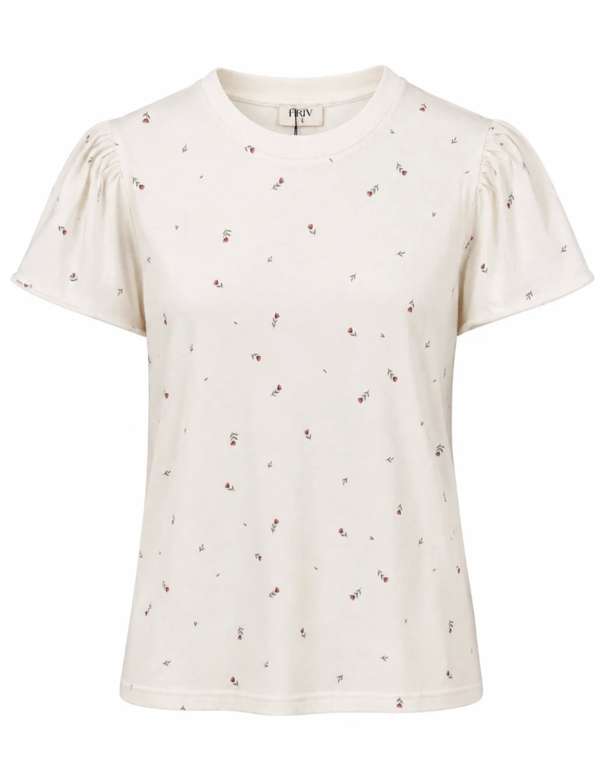 Colette Ruffle Sleeve Everyday Tee ~ Tulips