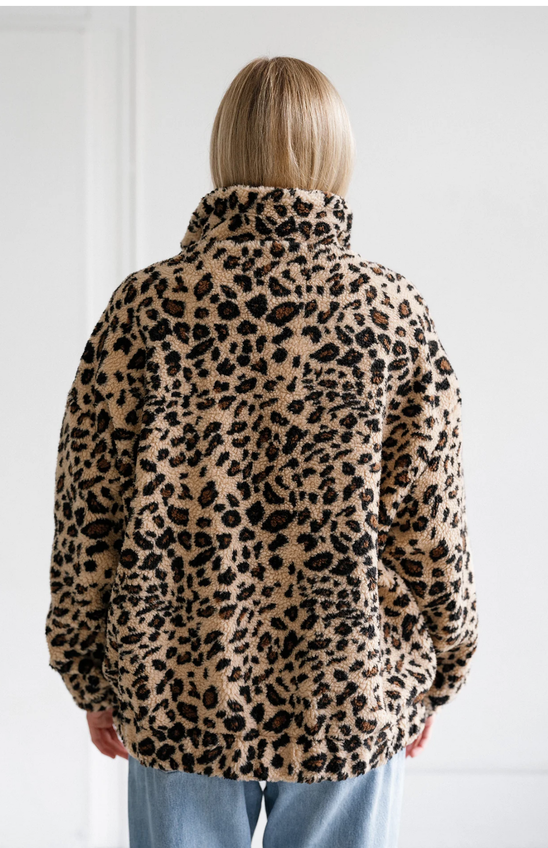 Leopard Sherpa Jacket
