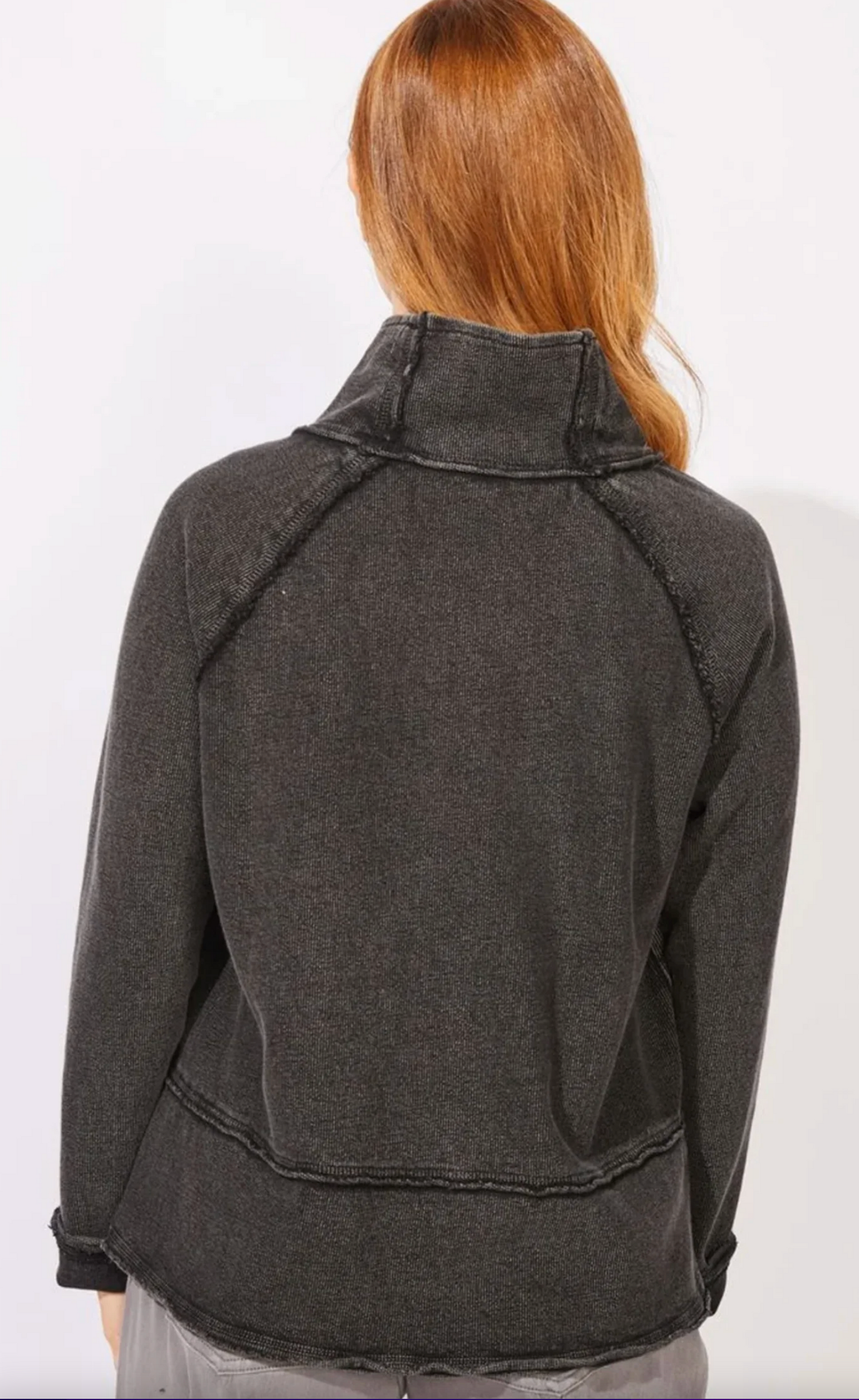 Alpine Mock Neck ~ Black