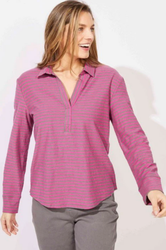 Primo Split Neck ~ Fuchsia