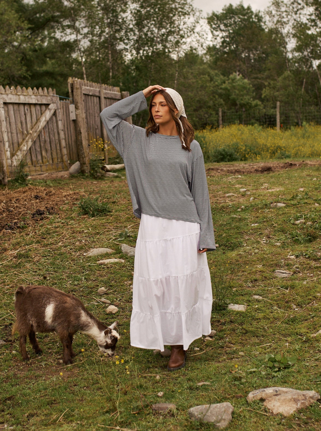 Anaé Long Sleeve~ Navy Stripe