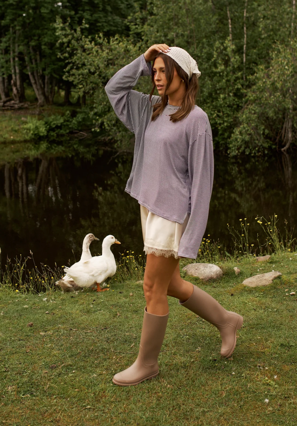 Anaé Long Sleeve~ Navy Stripe