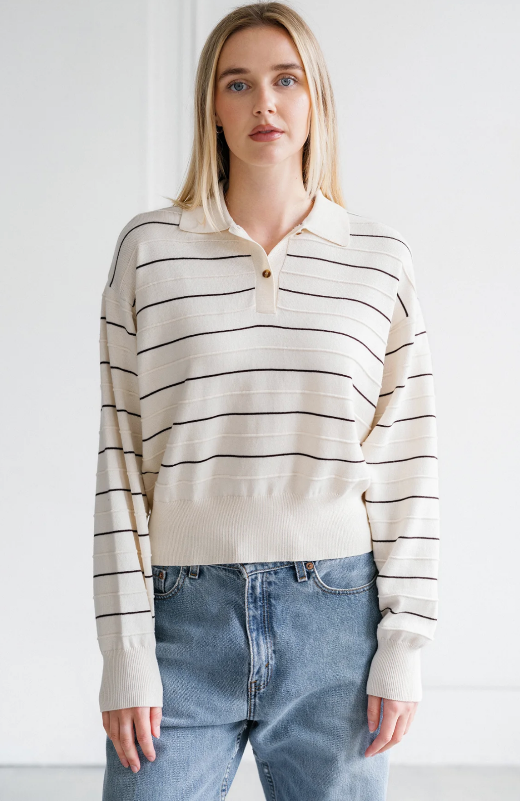 Knit Polo Shirt ~3 Colours