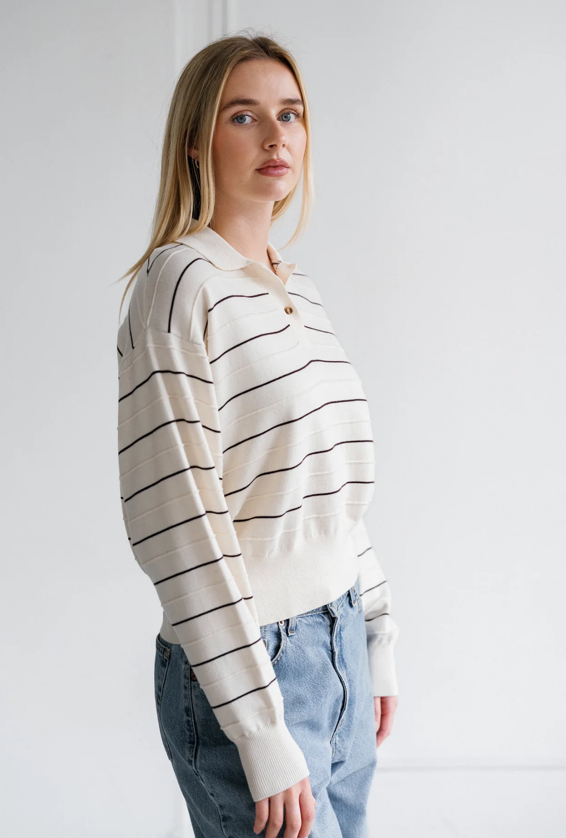 Knit Polo Shirt ~3 Colours