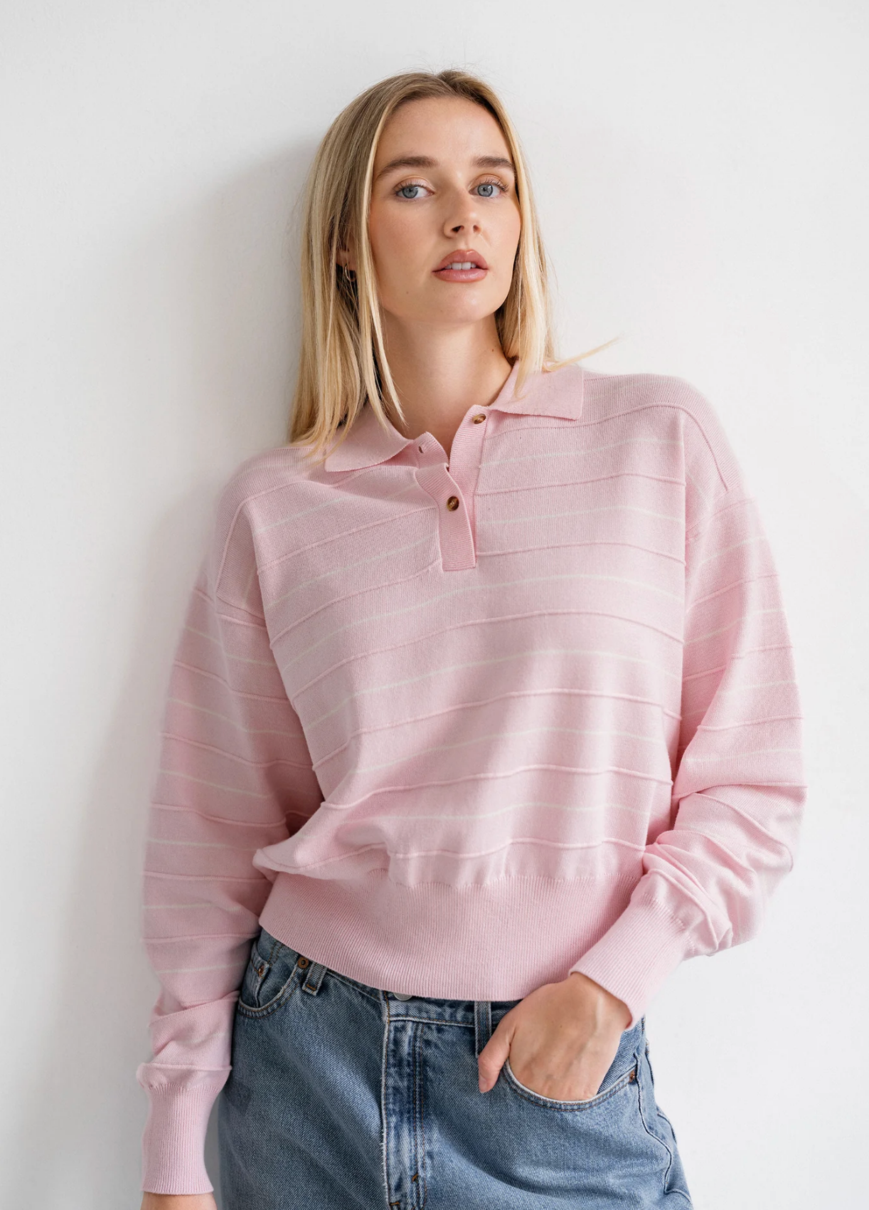 Knit Polo Shirt ~3 Colours