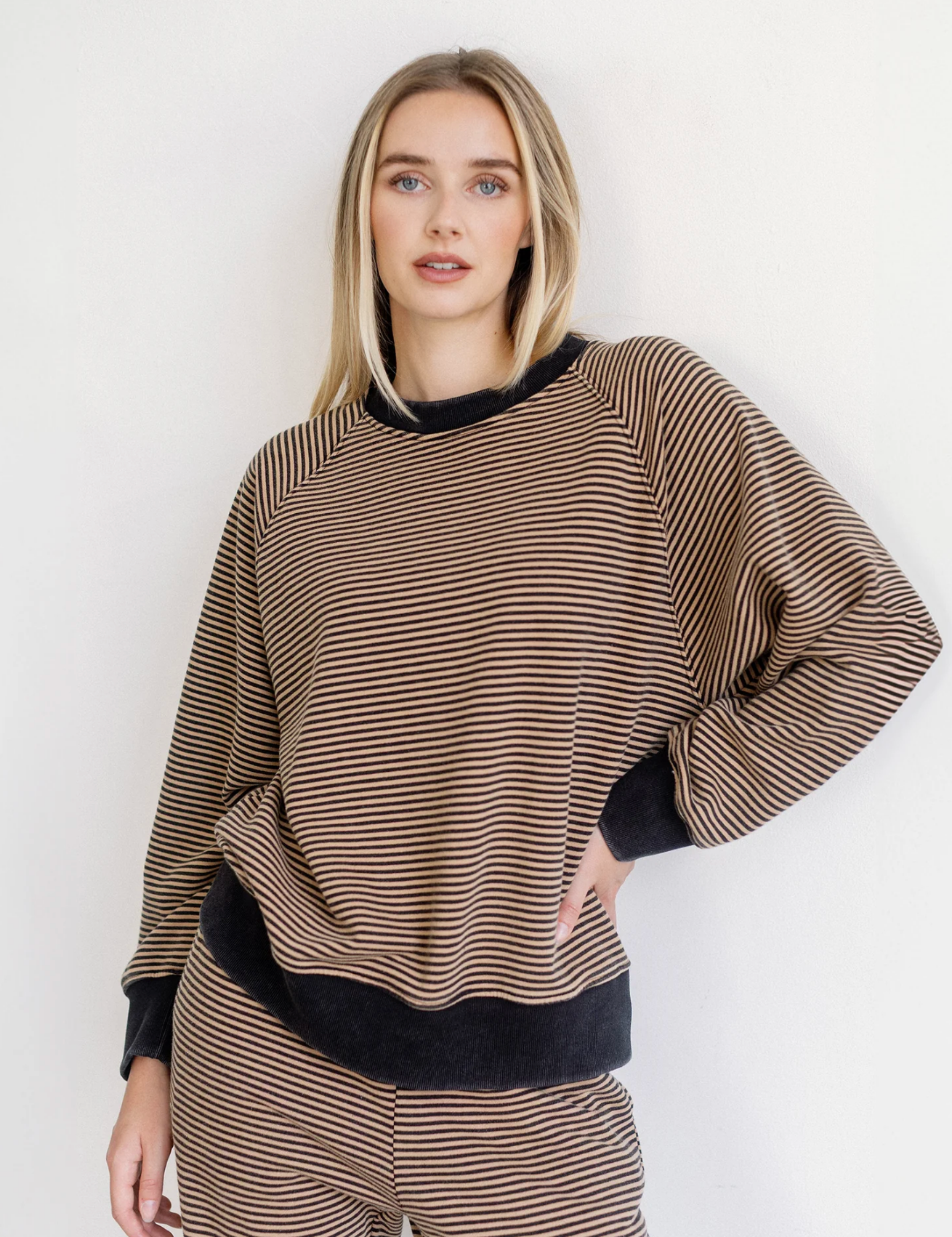 Mini Striped Crewneck Sweatshirt
