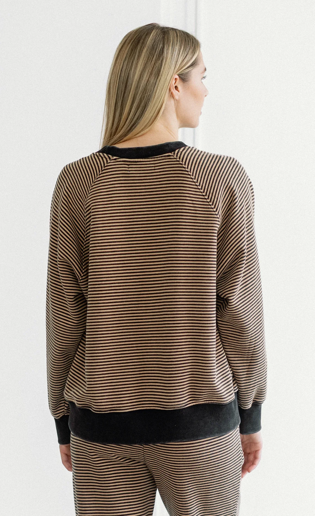 Mini Striped Crewneck Sweatshirt