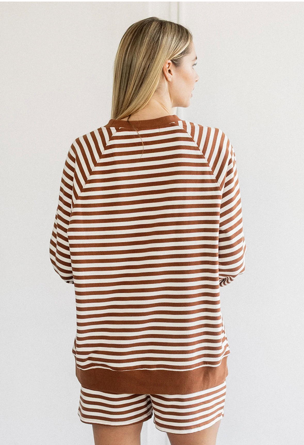 Striped Crewneck Sweatshirt