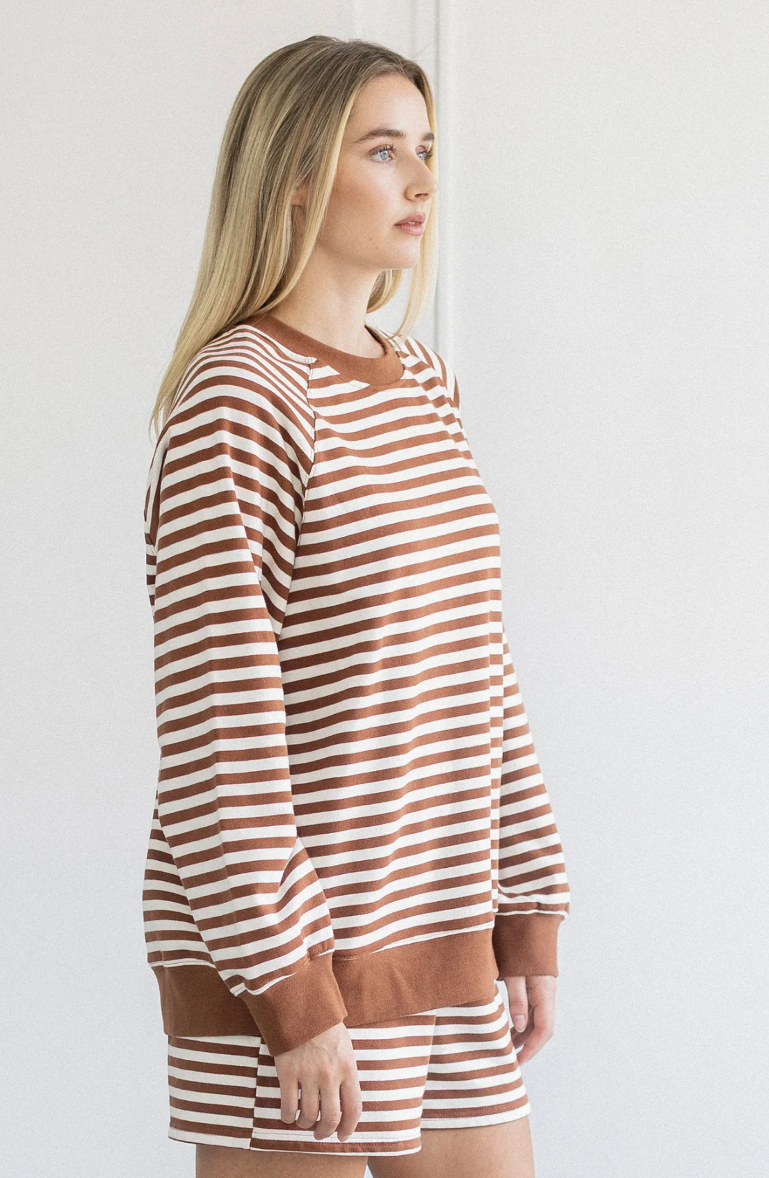 Striped Crewneck Sweatshirt