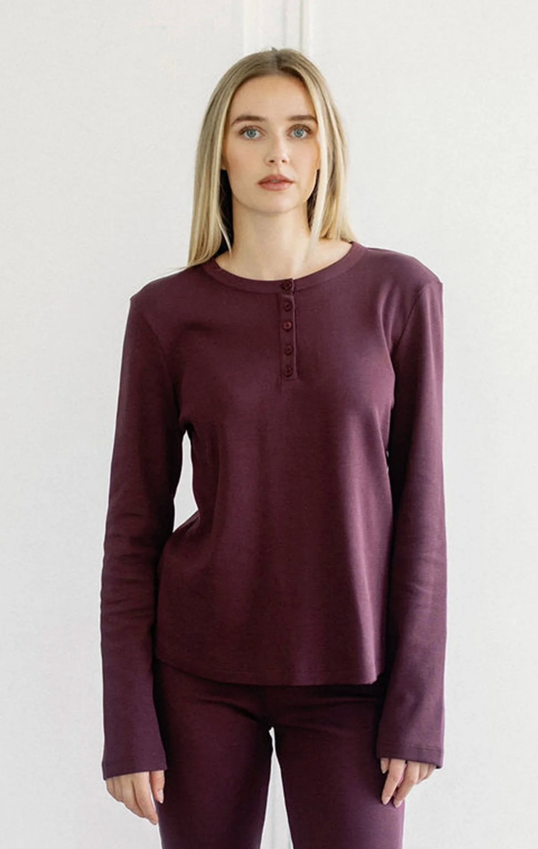 Waffle Henley ~ 2 Colours