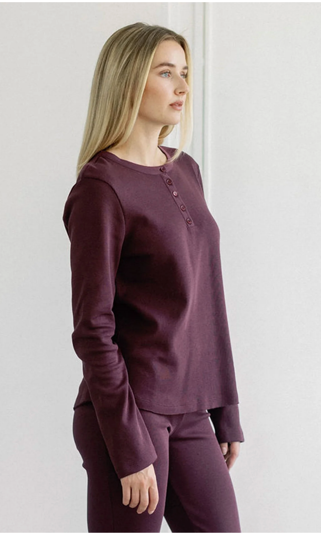 Waffle Henley ~ 2 Colours