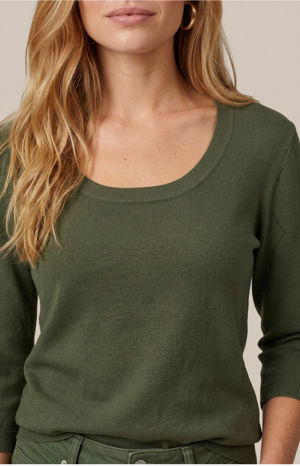 Ann Knit Pullover ~ Dark Olive