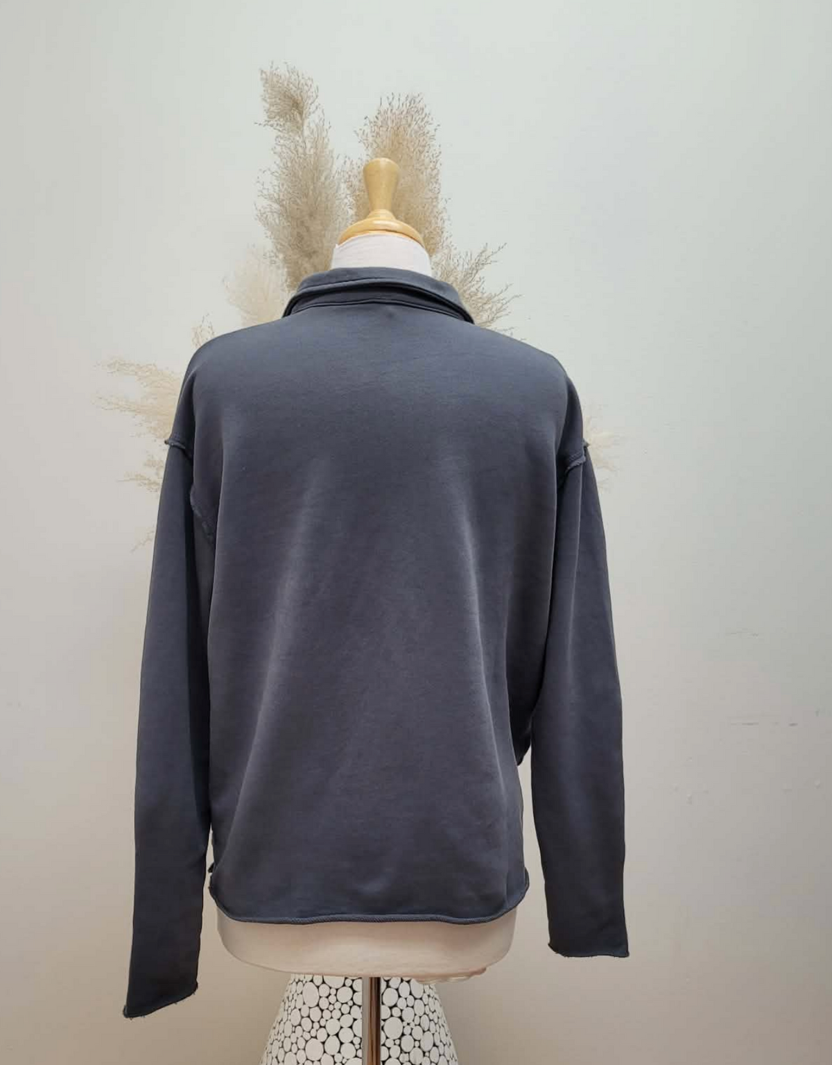 Terry Cotton Cashmere Johnny Collar  ~ 2 Colours