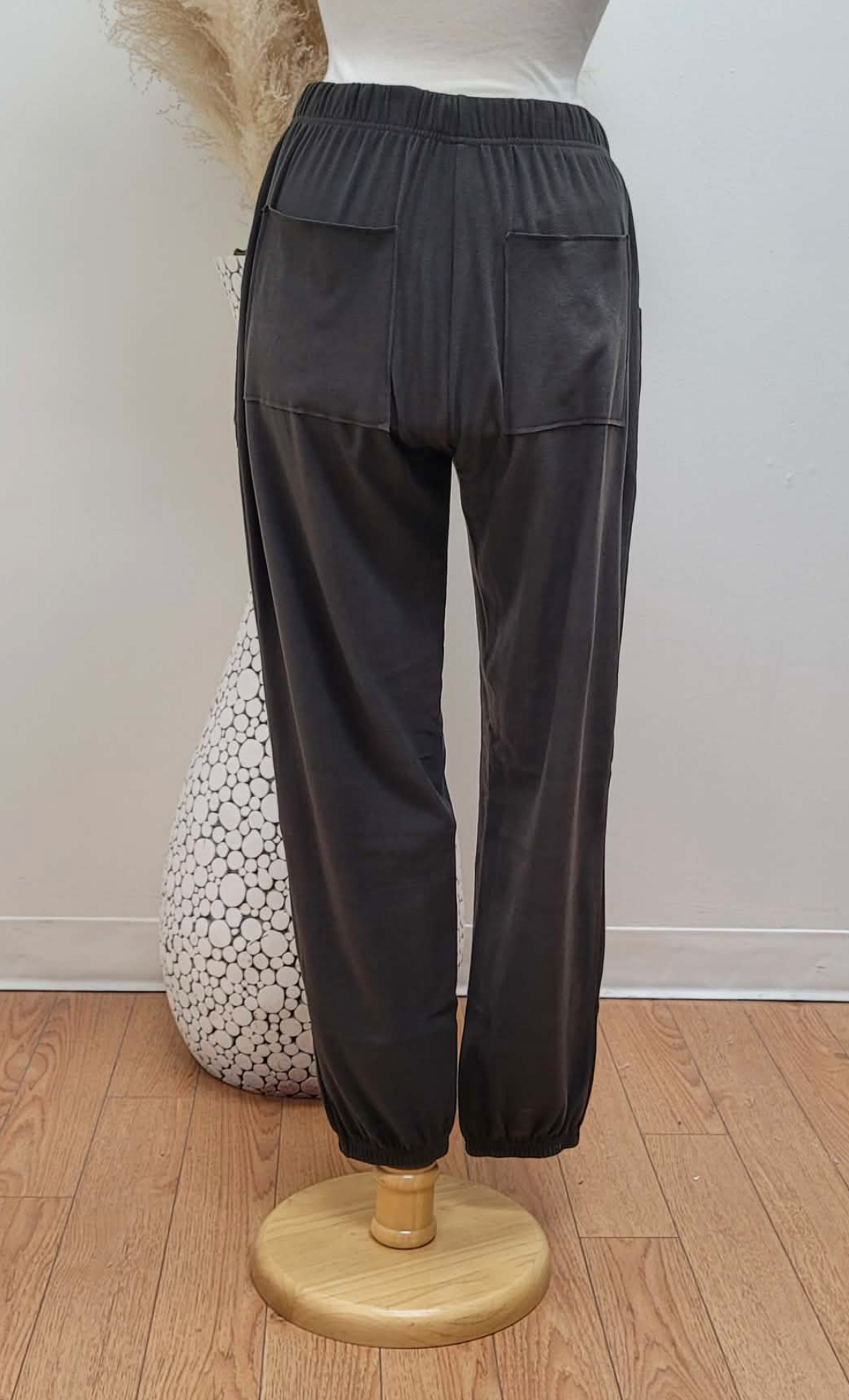 Lux Elsa Double Face Fleece Jogger ~ Dark Truffle