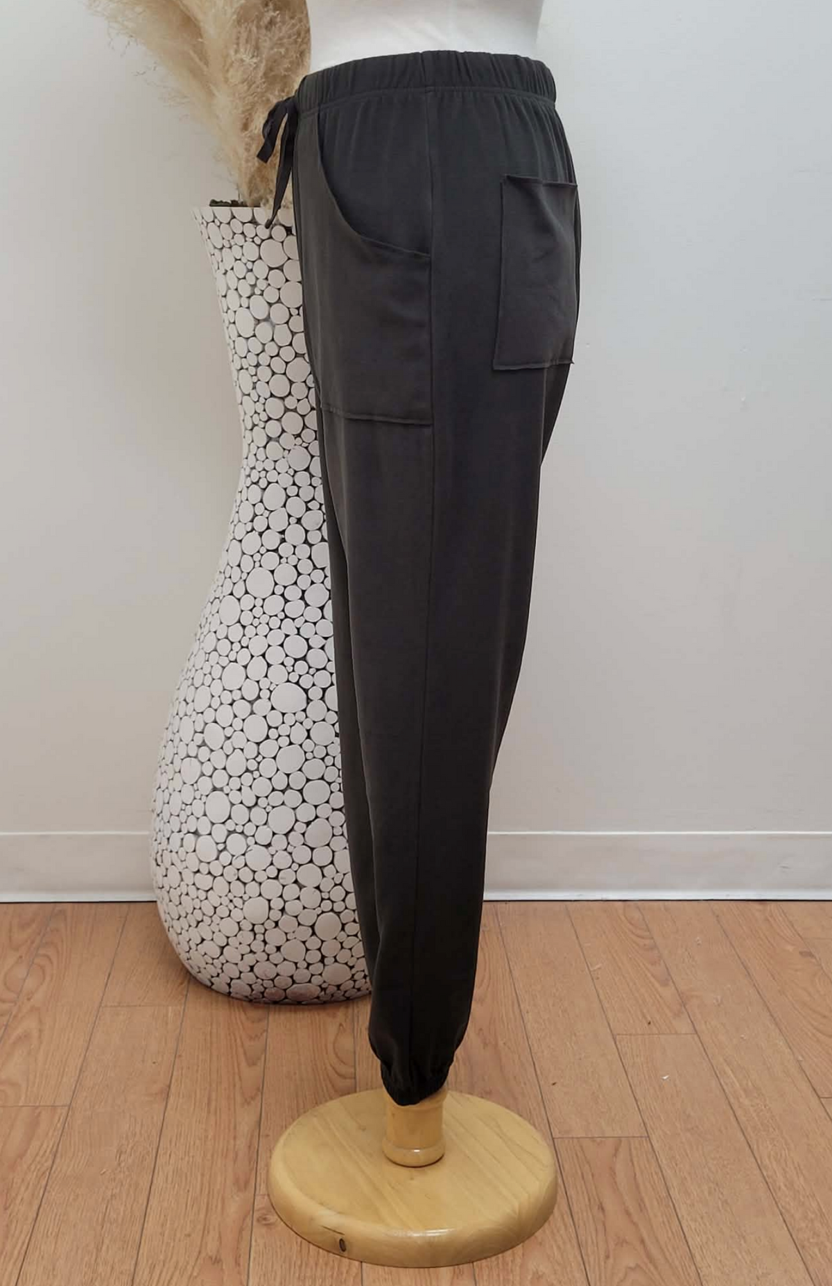 Lux Elsa Double Face Fleece Jogger ~ Dark Truffle
