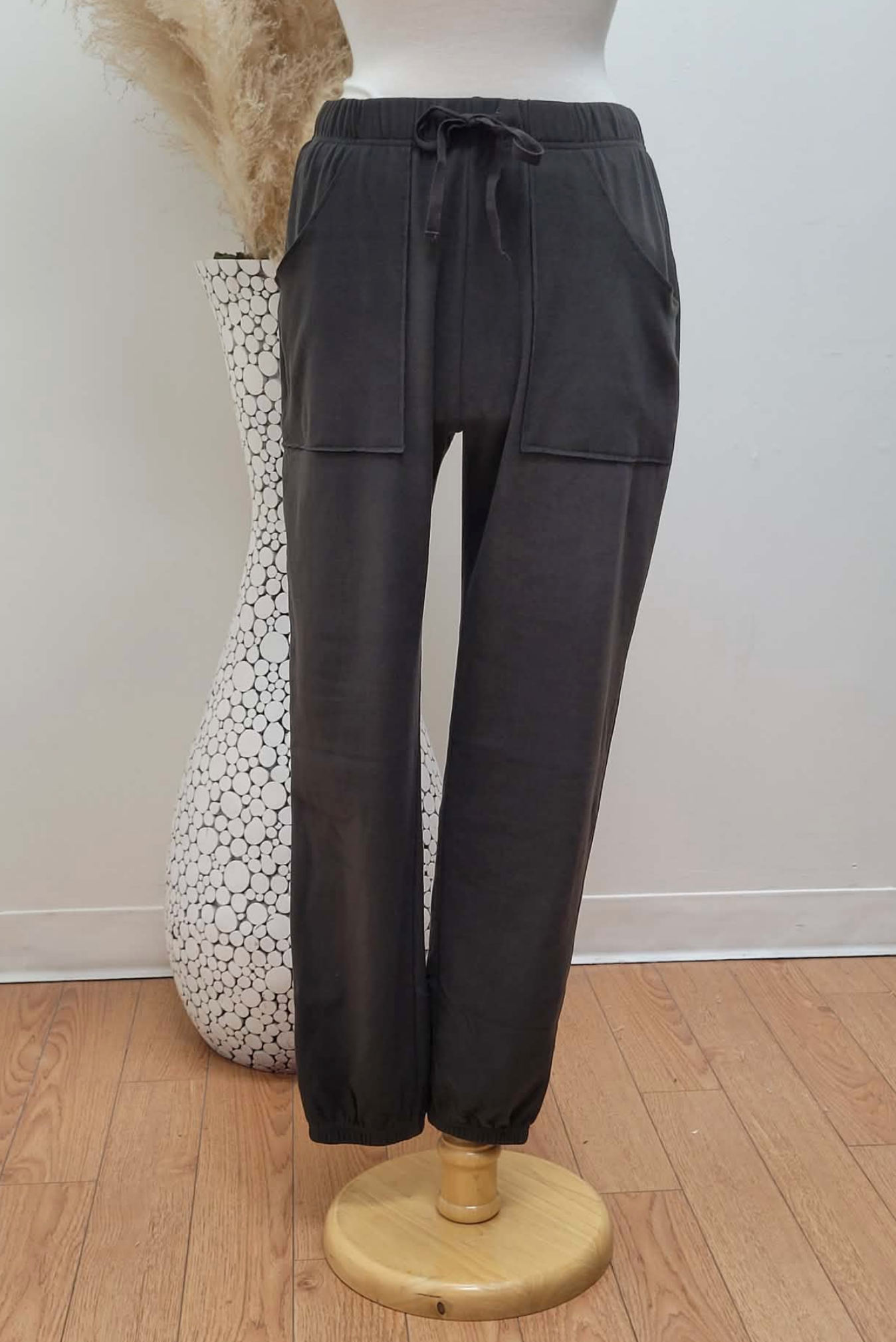 Lux Elsa Double Face Fleece Jogger ~ Dark Truffle