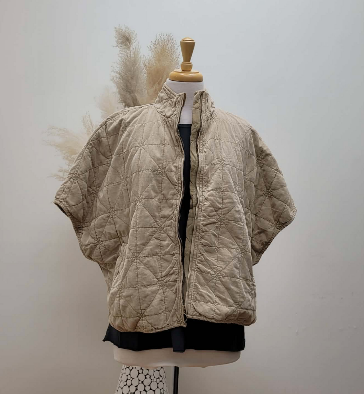 Corduroy Quilted Jacket ~ Oxford Tan