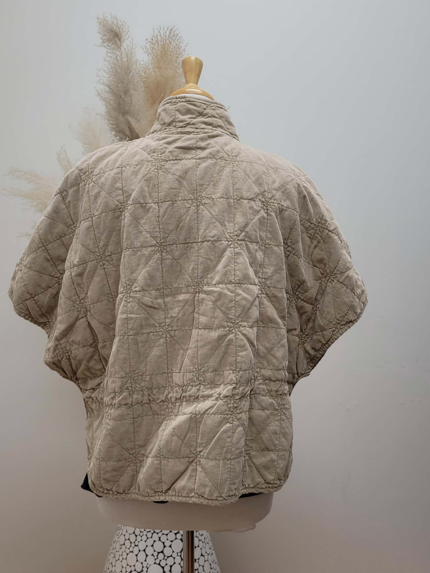Corduroy Quilted Jacket ~ Oxford Tan