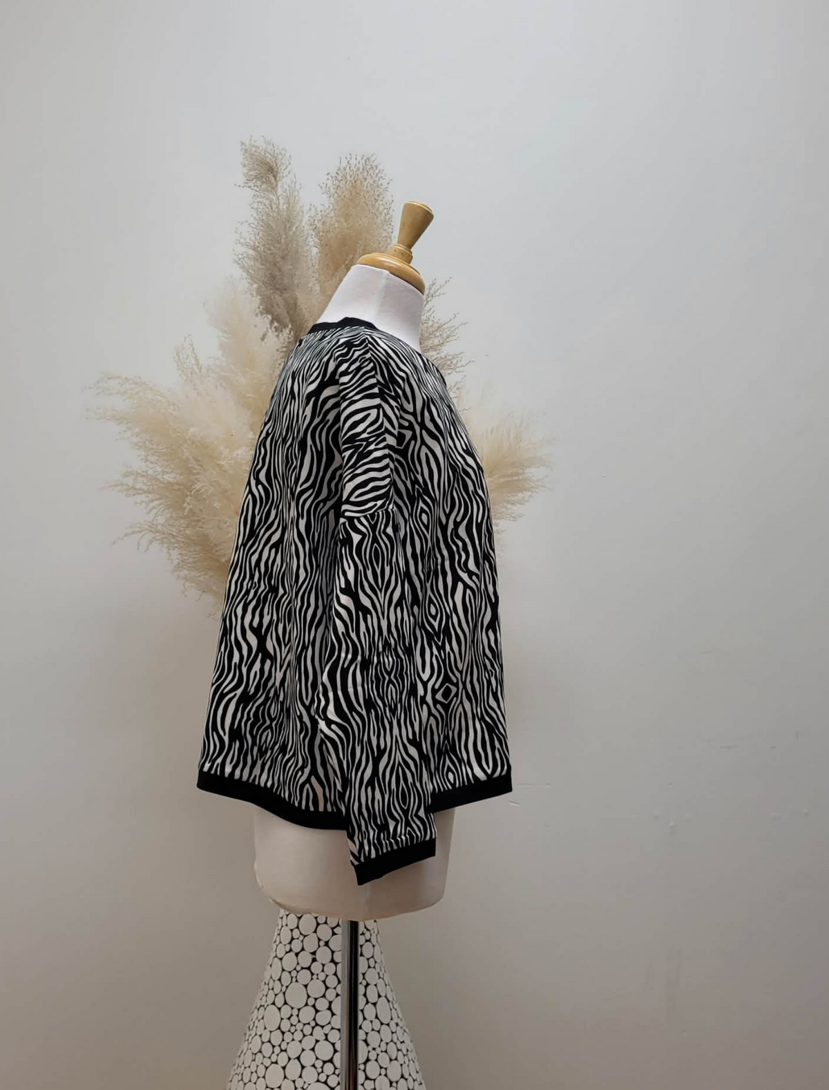 Boxy Animal Print Sweater