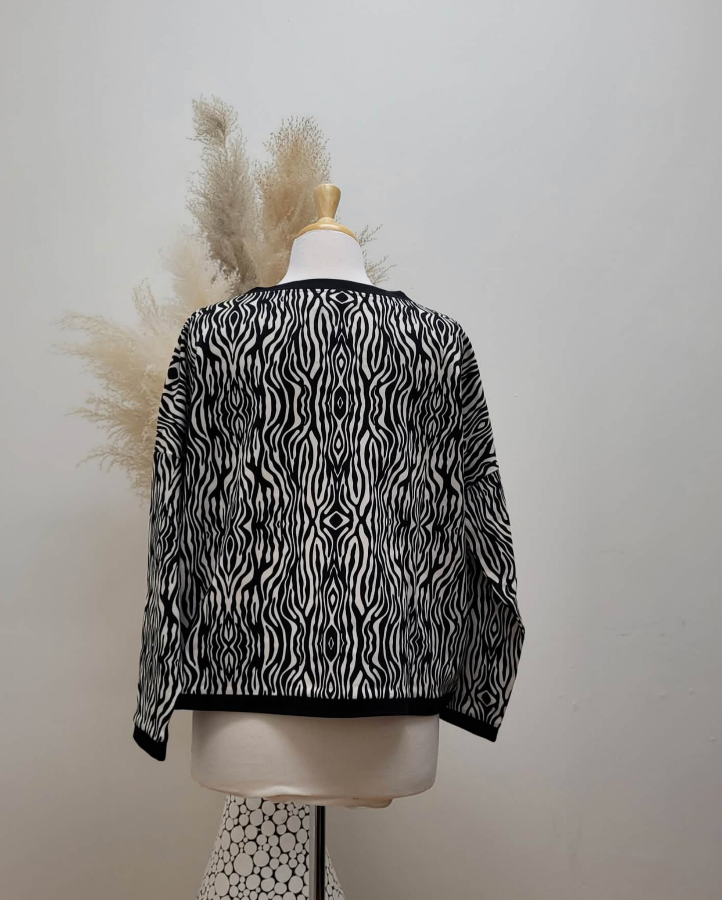Boxy Animal Print Sweater