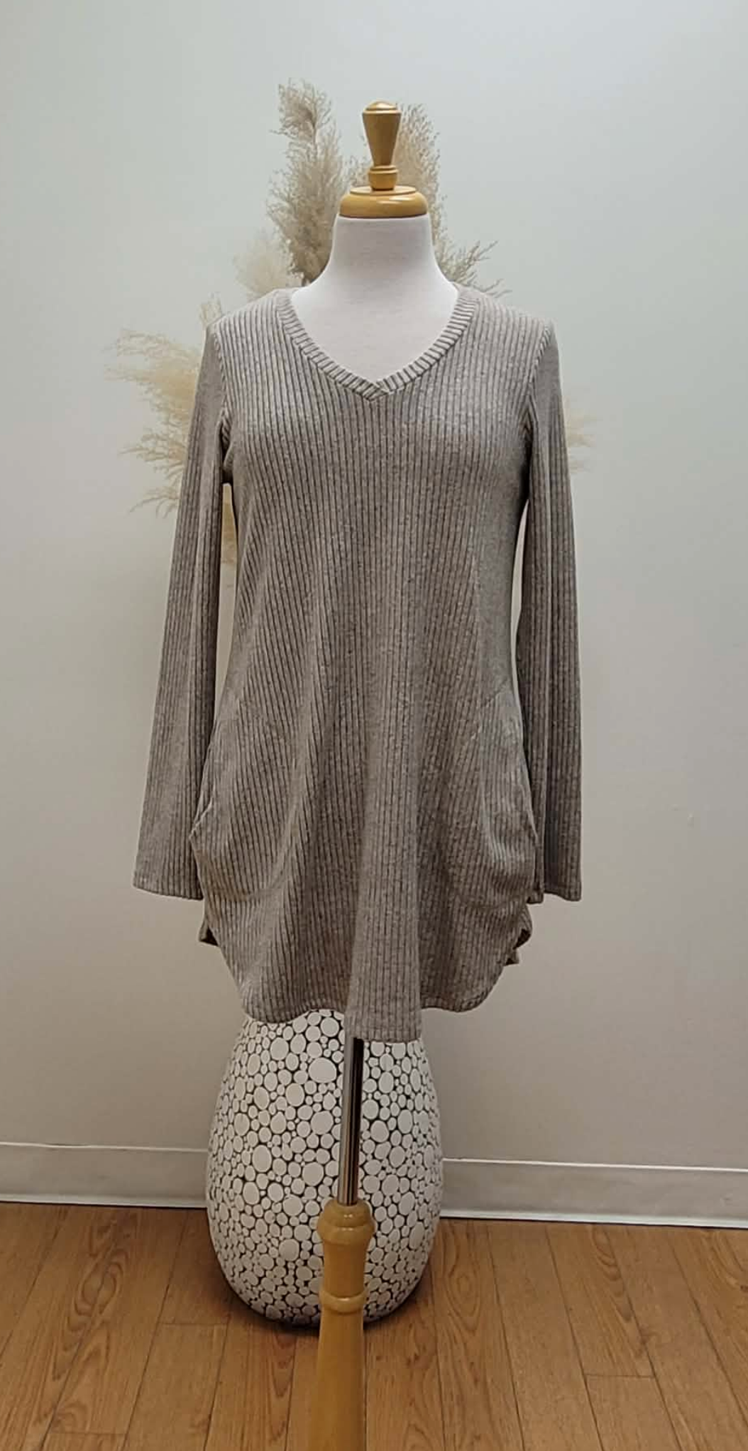 2 Piece Top & Poncho Set ~ Oatmeal