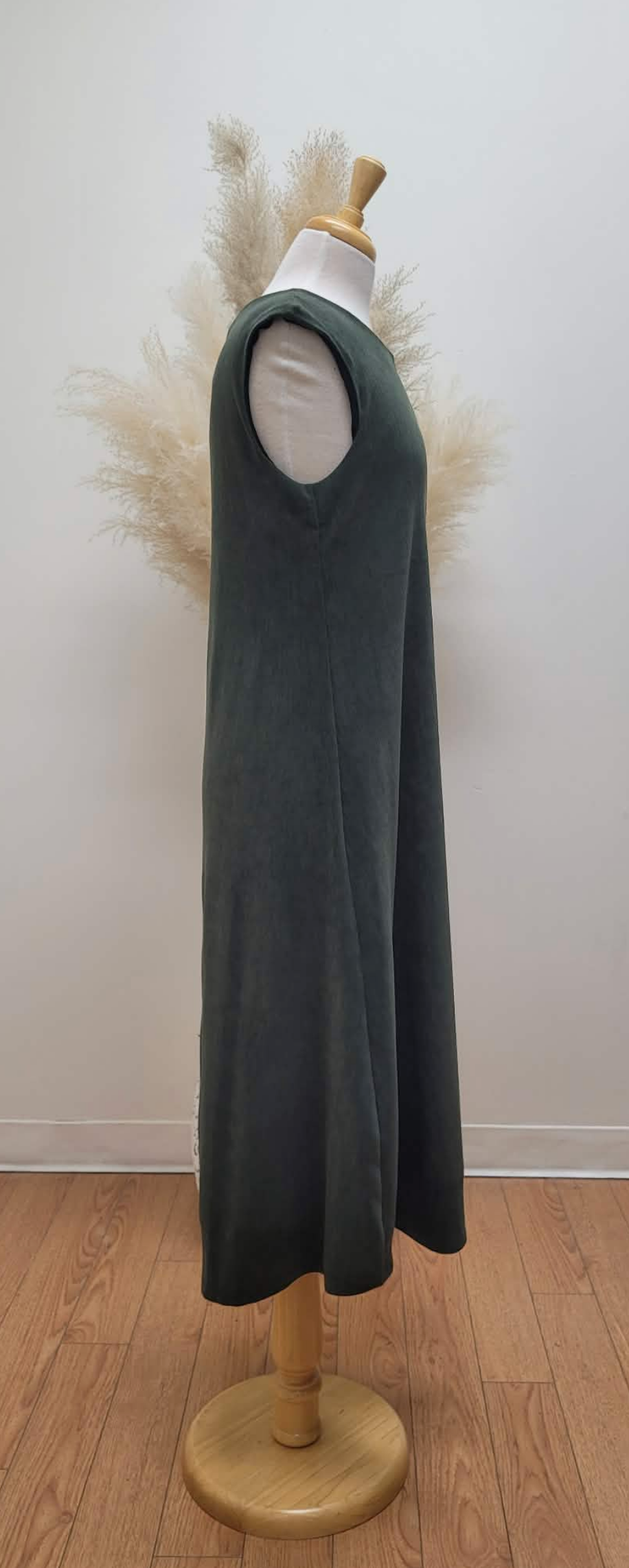 Becky Cap Sleeve Dress ~ Olive