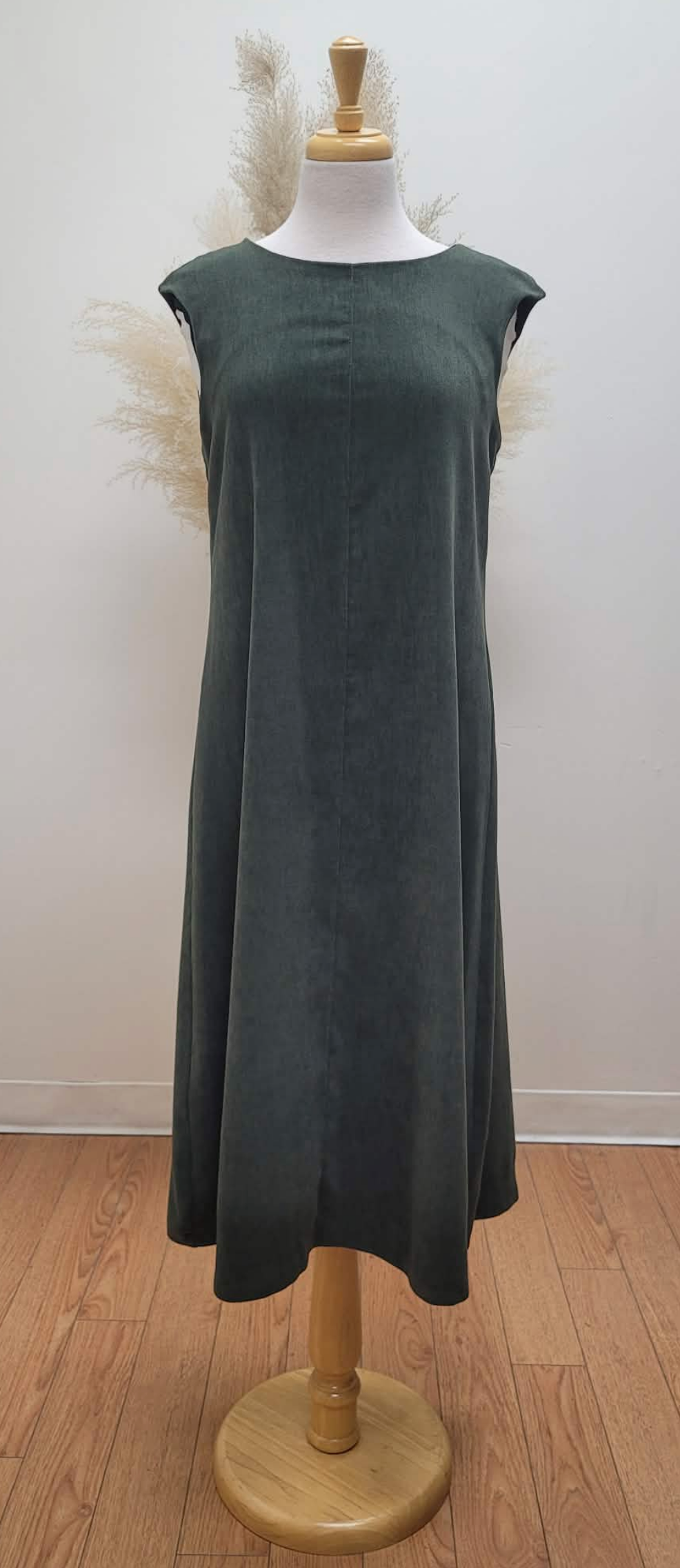 Becky Cap Sleeve Dress ~ Olive