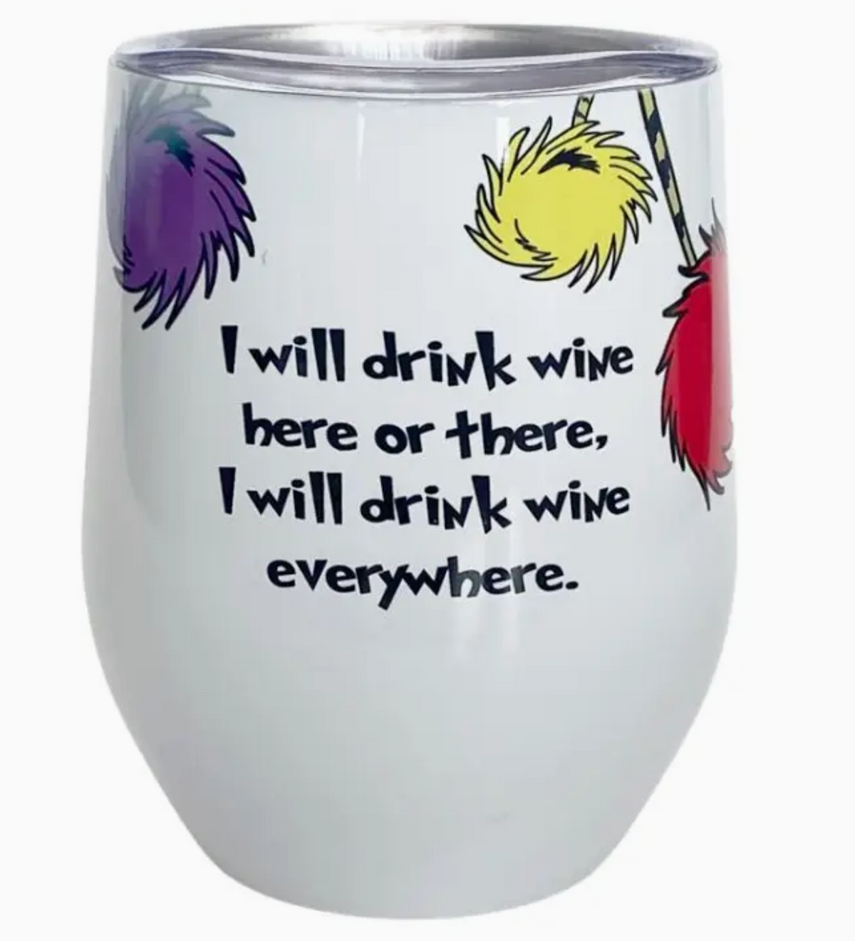 12oz Stainless Wine Tumbler ~ Dr. Seuss