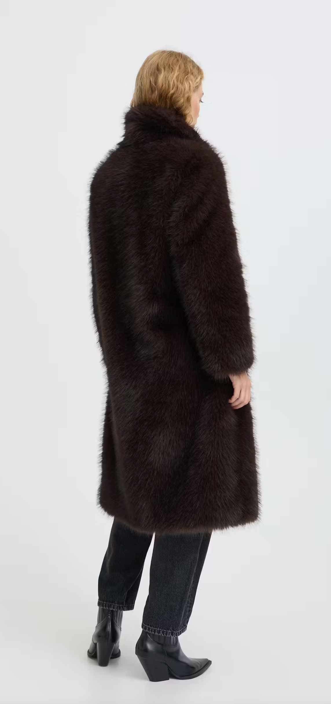 Faux Fur Coat ~ Brown