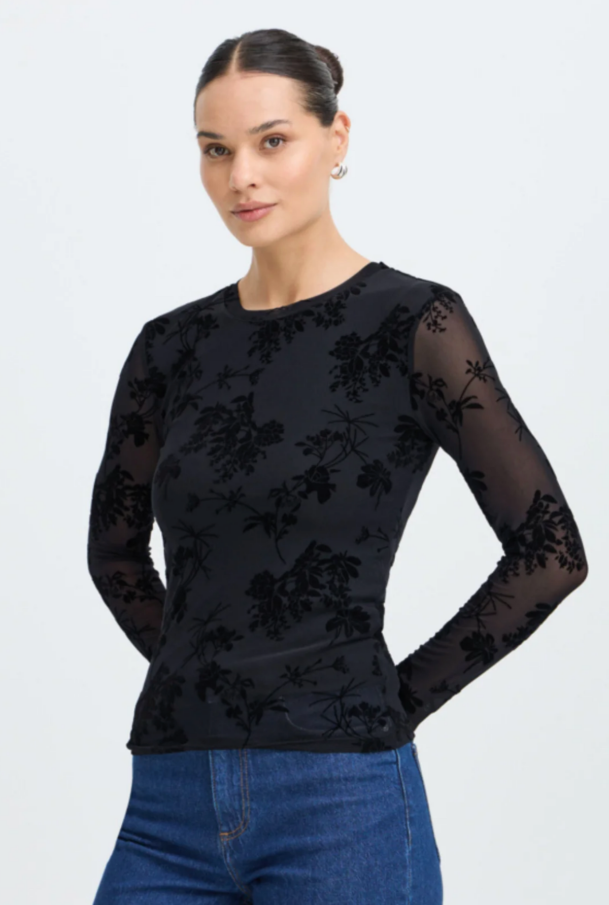 Byrimesha Floral LS Top