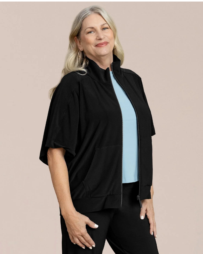 Wing Woman Zip Up ~ Juniper Green