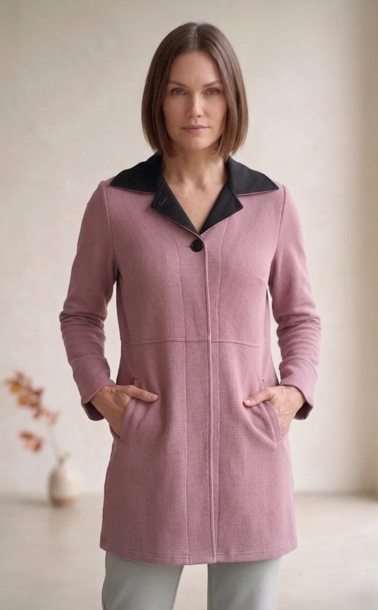 Trimmed Long Jacket