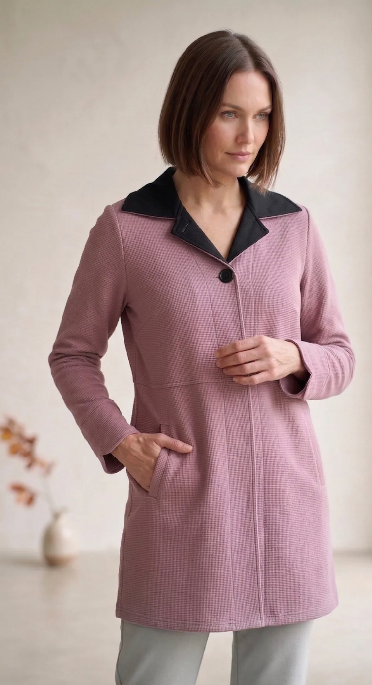 Trimmed Long Jacket