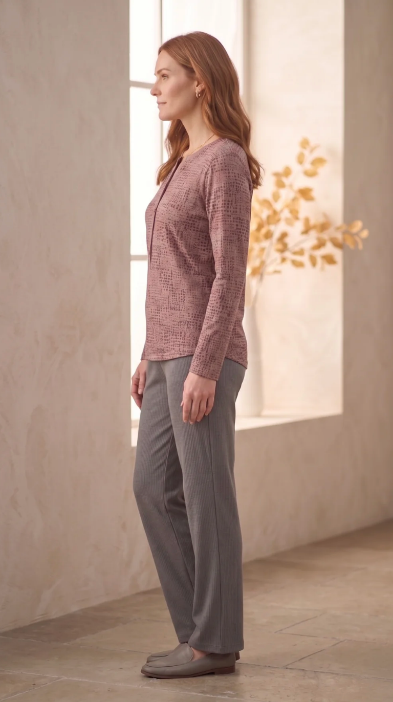 Roll Tab Dotted LS Henley