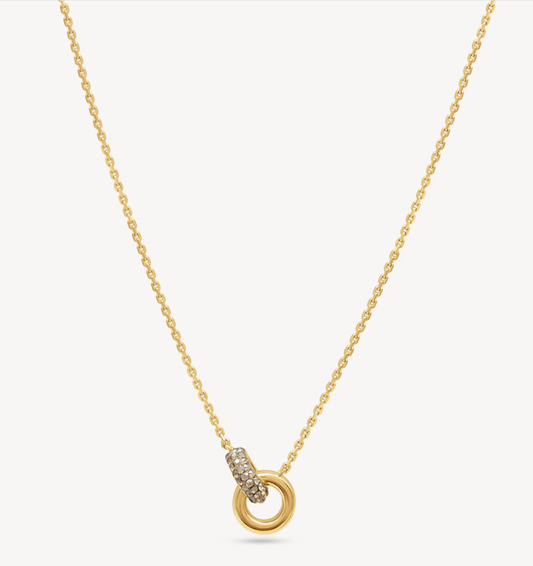 Interlock Sparkle Necklace ~ 2 Colours