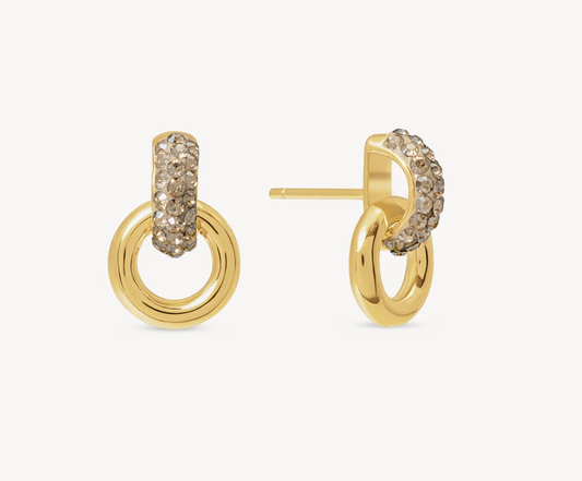 Interlock Sparkle Earrings ~ 2 Colours