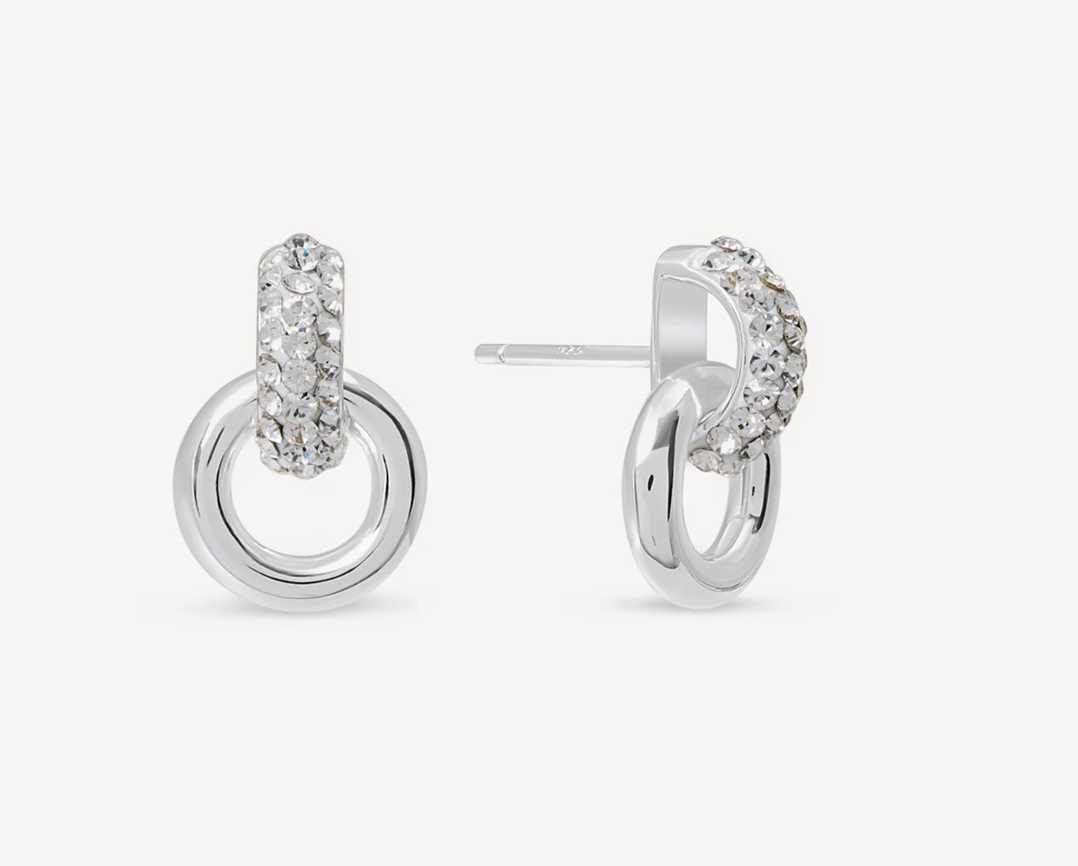 Interlock Sparkle Earrings ~ 2 Colours