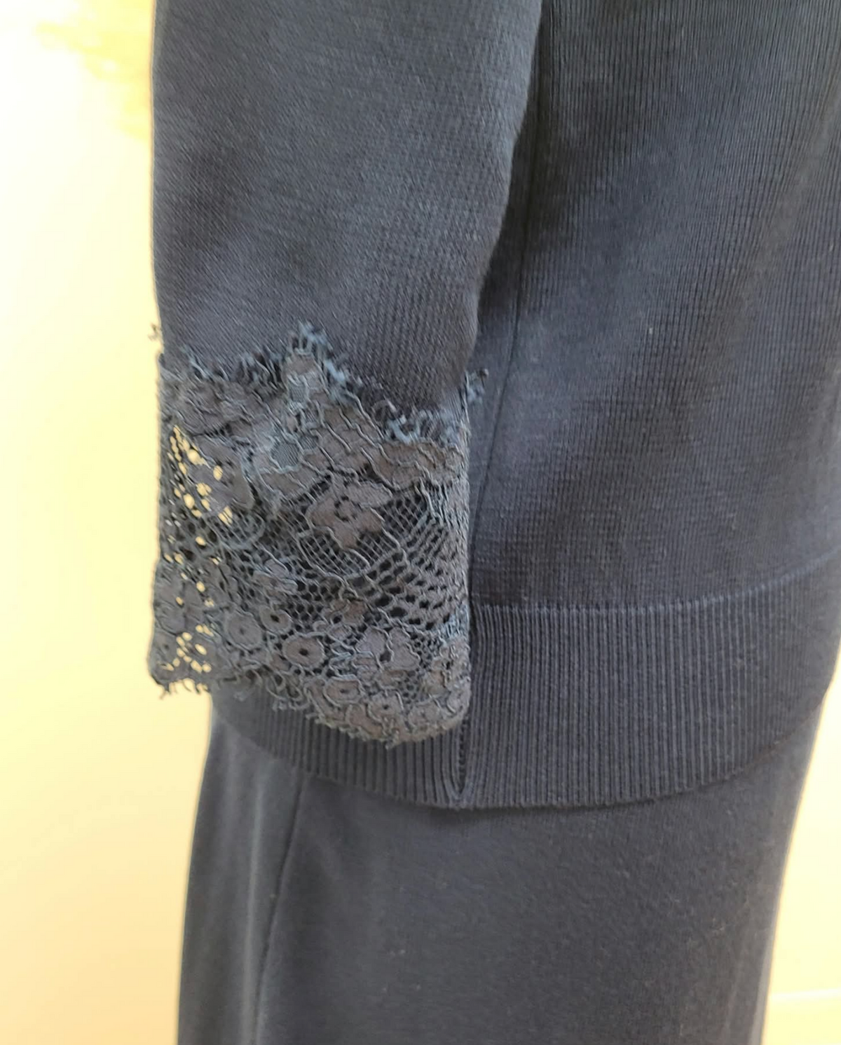 Lace Detail Knit Sweater