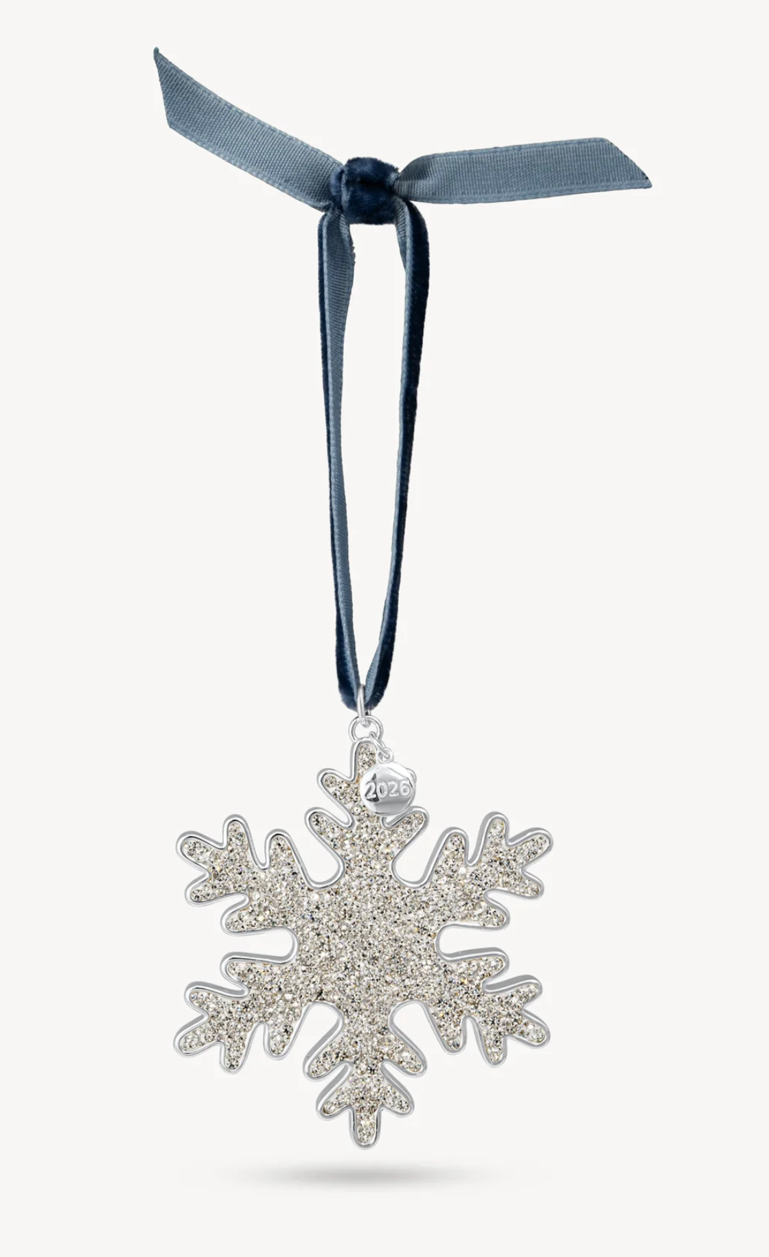 Reversible Snowflake Ornament ~ Soft Gold/White